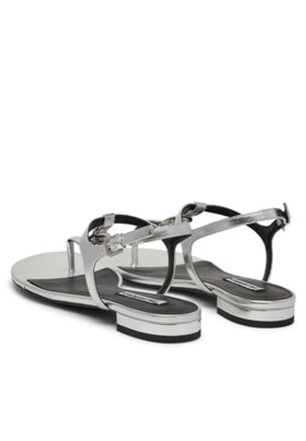 Karl Lagerfeld - KARL LAGERFELD Sandały KL82515 Srebrny. Kolor: srebrny. Materiał: skóra