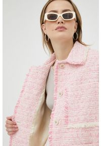 Samsoe & Samsoe - Samsoe Samsoe kurtka damska kolor różowy przejściowa. Kolor: różowy #3