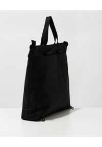 Versace Jeans Couture - VERSACE JEANS COUTURE - Czarny plecak z logo. Kolor: czarny. Materiał: nylon #4