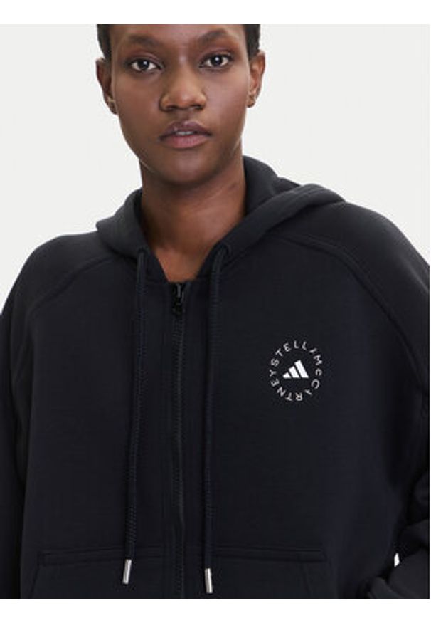 Adidas by Stella McCartney - adidas by Stella McCartney Bluza JF6337 Czarny Loose Fit. Kolor: czarny. Materiał: bawełna, syntetyk