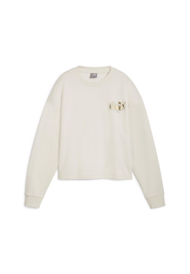 Puma - Damska bluza ESS+ CLASS ACT PUMA Alpine Snow White. Kolor: biały. Sport: joga i pilates