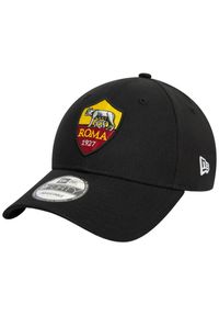 New Era - Czapka z daszkiem męska Core 9FORTY AS Roma Cap. Kolor: czarny. Materiał: bawełna #1