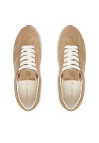 Stuart Weitzman Sneakersy Colton Sleek SN228 Beżowy. Kolor: beżowy. Materiał: skóra, zamsz #2