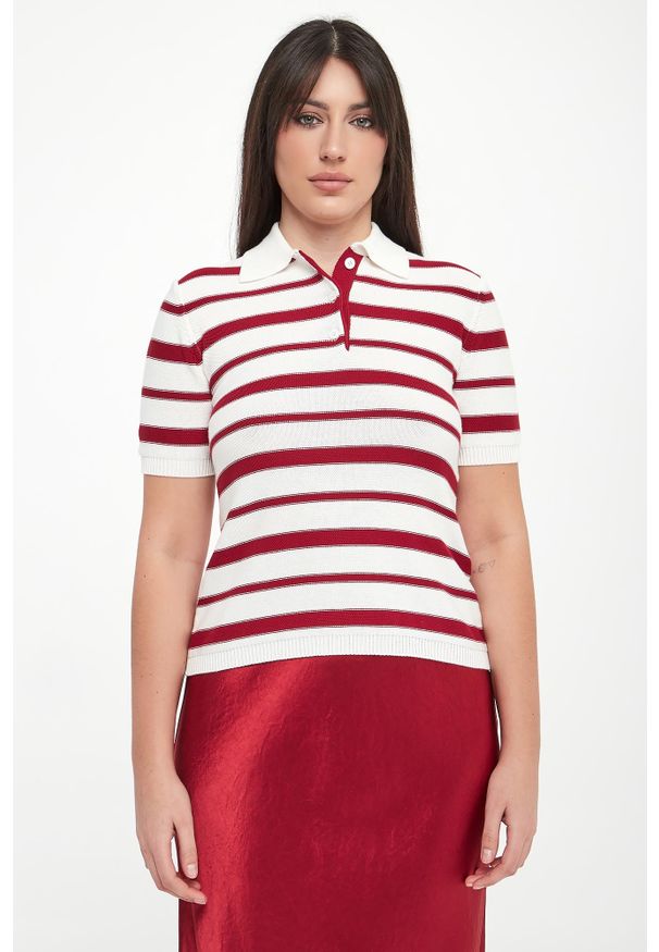 Sweter damski polo Carioca MM. Typ kołnierza: polo