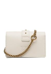 Pinko Torebka Love One Micro C 100064 A0F1 Écru. Materiał: skórzane