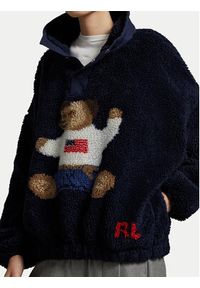 Polo Ralph Lauren Polar 211971768001 Granatowy Relaxed Fit. Typ kołnierza: polo. Kolor: niebieski. Materiał: syntetyk