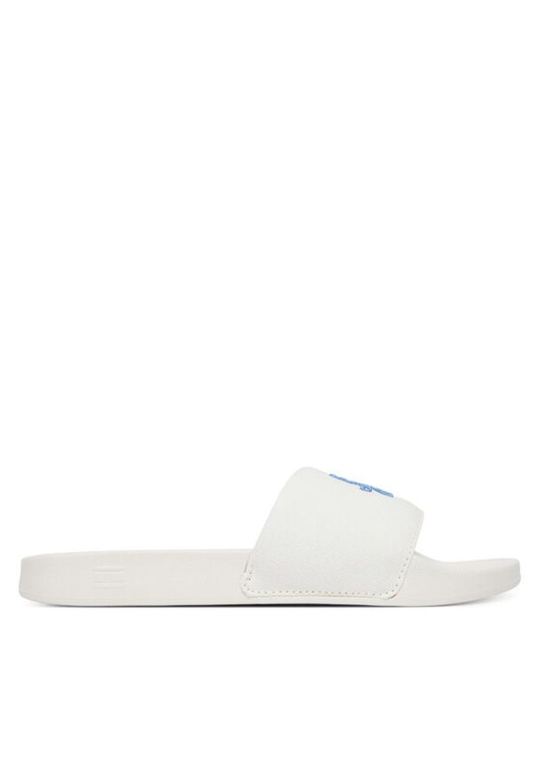 TOMMY HILFIGER - Tommy Hilfiger Klapki Th Script Pool Slide FW0FW09286 Biały. Kolor: biały. Materiał: materiał