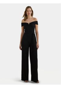 Lauren Ralph Lauren - LAUREN RALPH LAUREN Kombinezon 200971129001 Czarny Wide Leg. Kolor: czarny. Materiał: syntetyk