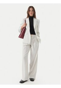 Hugo - HUGO Marynarka Asmalla 50561472 Biały Regular Fit. Kolor: biały. Materiał: syntetyk #4