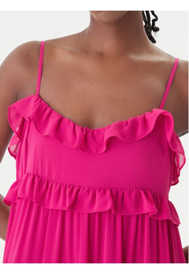 MICHAEL Michael Kors Sukienka letnia MS683E37R3 Różowy Relaxed Fit. Kolor: różowy. Materiał: syntetyk. Sezon: lato