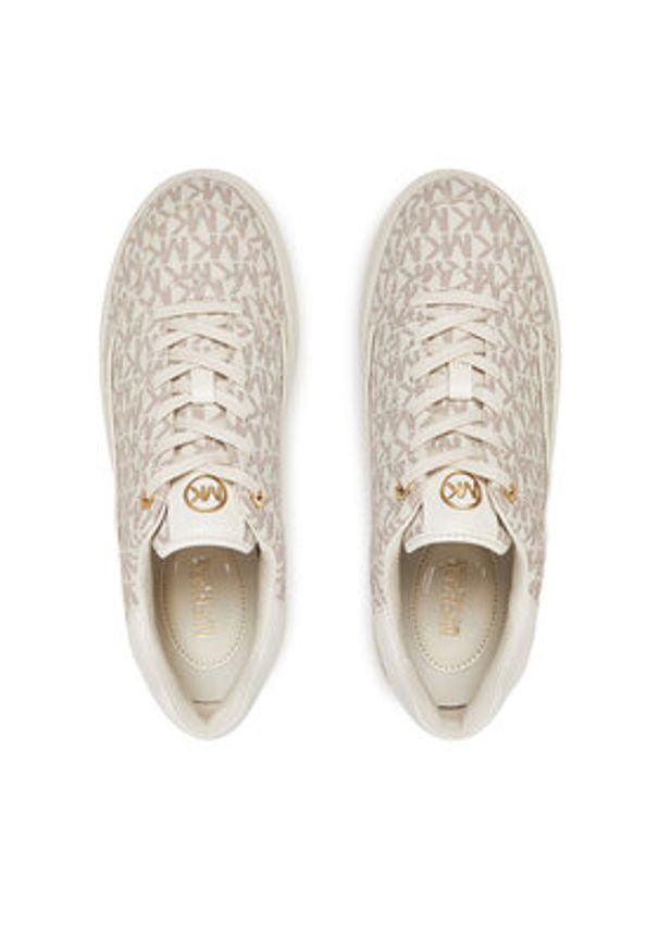 MICHAEL Michael Kors Sneakersy 43S5HYFS2B Écru. Kolor: kremowy. Materiał: skóra