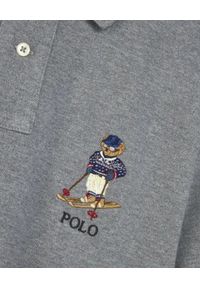 Ralph Lauren - RALPH LAUREN - Szara koszulka polo. Typ kołnierza: polo. Kolor: szary. Materiał: bawełna. Styl: klasyczny
