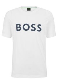 BOSS - Boss T-Shirt 50488793 Biały Regular Fit. Kolor: biały. Materiał: bawełna