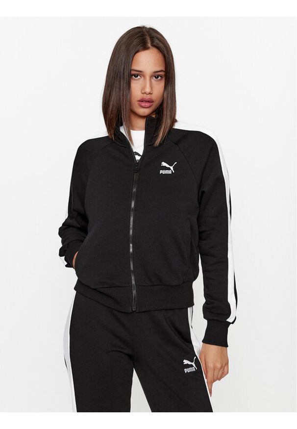 Puma Bluza Iconic T7 530078 Czarny Regular Fit. Kolor: czarny. Materiał: bawełna