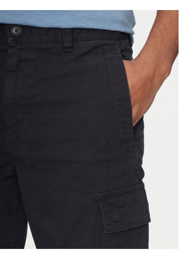 BOSS Spodnie materiałowe Sisla-8 50530599 Granatowy Regular Fit. Kolor: niebieski. Materiał: bawełna