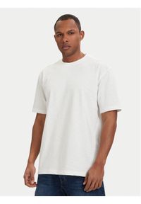 G-Star RAW - G-Star Raw T-Shirt Slub D28889-E512 Kremowy Relaxed Fit. Kolor: kremowy. Materiał: bawełna #1