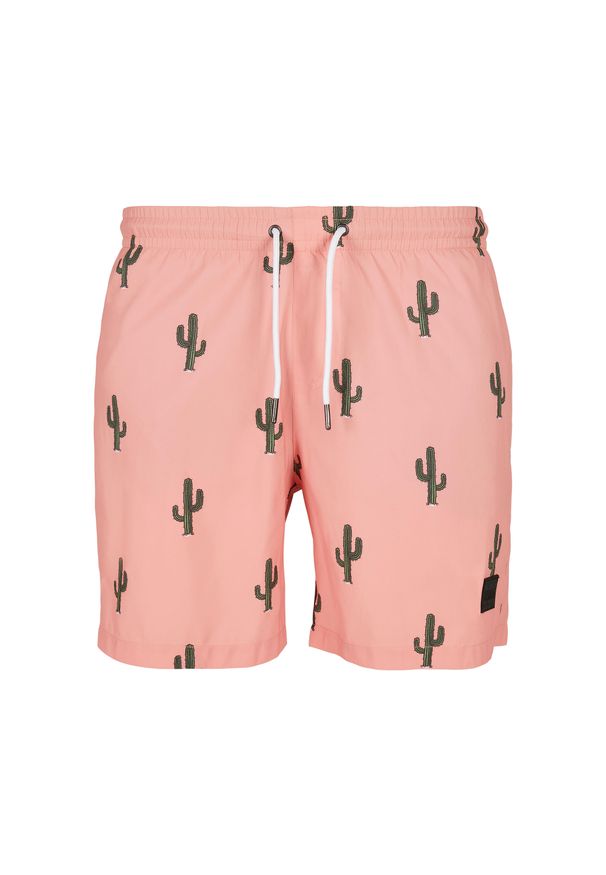 Strój do pływania Urban Classics. Kolor: różowy. Długość: krótkie. Sezon: lato. Sport: pływanie