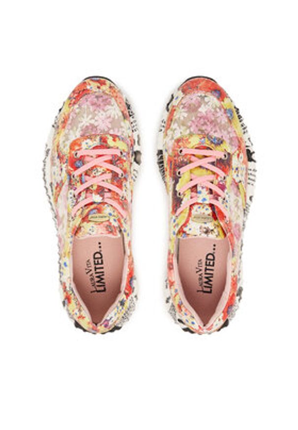 Laura Vita Sneakersy Burton 05 Kolorowy. Materiał: skóra. Wzór: kolorowy