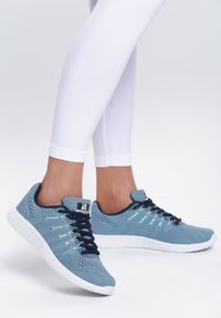 Renee - Niebieskie Buty Sportowe Everybody Run!. Okazja: na co dzień. Kolor: niebieski. Materiał: materiał. Sport: bieganie