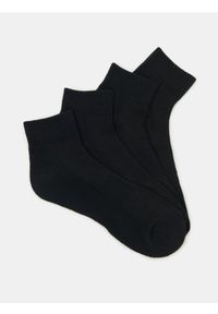 Sinsay - Skarpetki z bawełną 4 pack - czarny. Kolor: czarny. Materiał: bawełna #1
