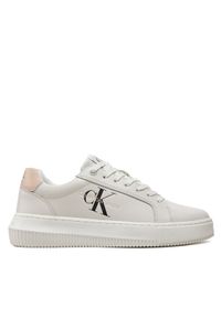 Calvin Klein Jeans Sneakersy Chunky Cupsole Mono Lth Wn YW0YW00823 Biały. Kolor: biały. Materiał: skóra #1