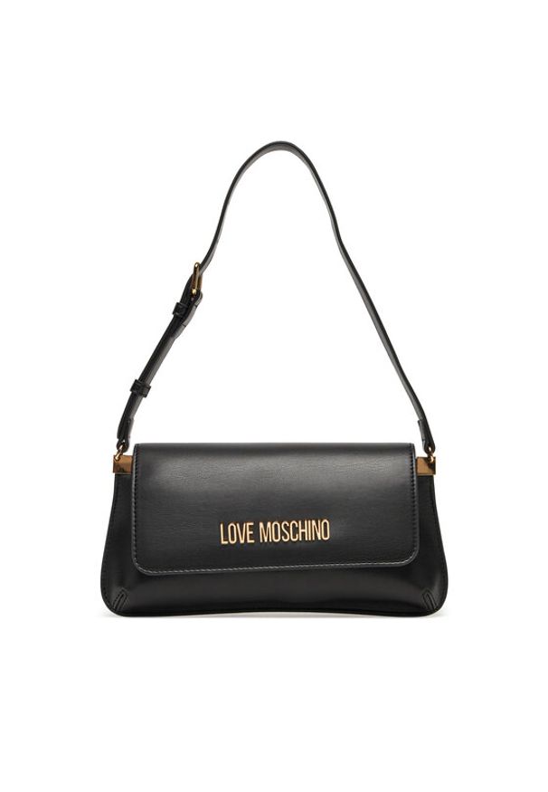 Love Moschino - LOVE MOSCHINO Torebka JC4058PP1NLO0000 Czarny. Kolor: czarny. Materiał: skórzane