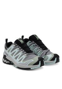salomon - Salomon Buty do biegania Xa Pro 3D V9 Gore-Tex L47823100 Szary. Kolor: szary. Materiał: materiał. Technologia: Gore-Tex #3