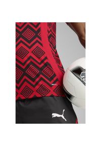 Puma - Męska koszulka przedmeczowa Egipt PUMA Red Black. Kolor: czerwony, wielokolorowy, czarny