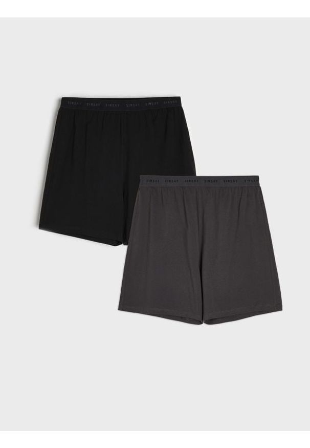 Sinsay - Bawełniane szorty piżamowe 2 pack - wielobarwny. Materiał: bawełna