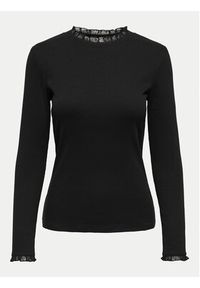 only - ONLY Bluzka Leslie 15277888 Czarny Regular Fit. Kolor: czarny. Materiał: bawełna #5