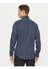 Calvin Klein Koszula K10K113844 Granatowy Slim Fit. Kolor: niebieski. Materiał: bawełna