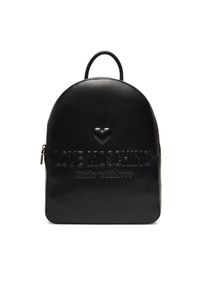 Love Moschino - LOVE MOSCHINO Plecak JC4222PP0MKF0000 Czarny. Kolor: czarny. Materiał: skóra