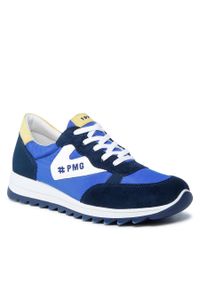 Sneakersy Primigi 1869622 D Bomb/Navy. Kolor: niebieski. Materiał: zamsz, skóra