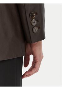 Marella Marynarka Icone 2523446044 Brązowy Regular Fit. Kolor: brązowy. Materiał: skóra #3