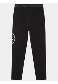 Karl Lagerfeld Kids Spodnie dresowe Z24164 D Czarny Regular Fit. Kolor: czarny. Materiał: syntetyk