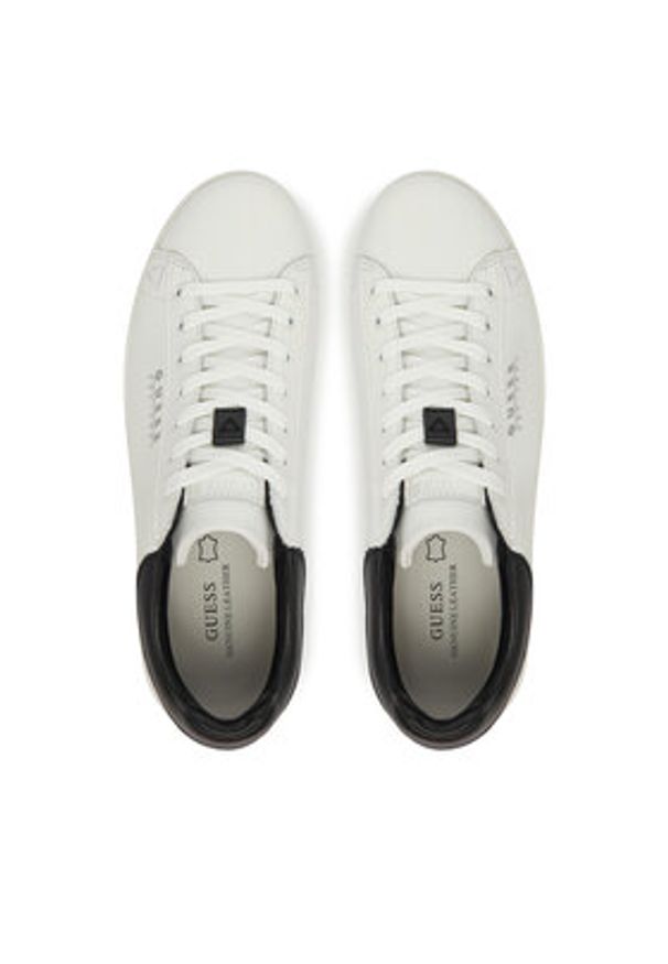 Guess Sneakersy FMTNOL FAB12 Biały. Kolor: biały. Materiał: skóra
