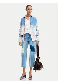Desigual Kurtka jeansowa Dakota 26SWED16 Błękitny Regular Fit. Kolor: niebieski. Materiał: bawełna #2