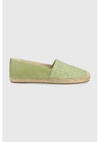 MICHAEL Michael Kors espadryle KENDRICK SLIP ON 40S2KNFP2B.378 kolor zielony. Nosek buta: okrągły. Zapięcie: bez zapięcia. Kolor: zielony. Materiał: guma. Obcas: na obcasie. Wysokość obcasa: niski #1