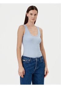 Calvin Klein Top K20K208246 Niebieski Slim Fit. Kolor: niebieski