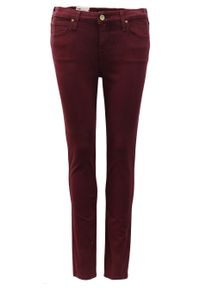 Lee - LEE SKINNY DAMSKIE SPODNIE SCARLETT RICH BURGUNDY L526GHIS