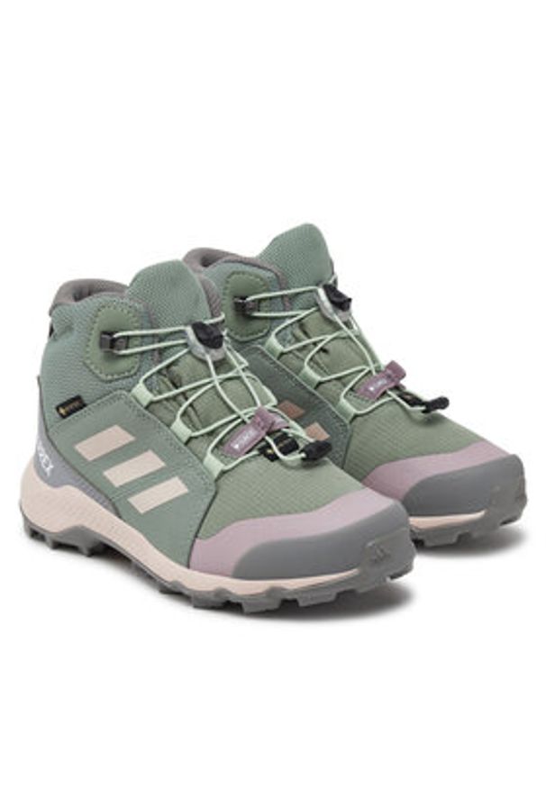 Adidas - adidas Trekkingi Terrex Mid GORE-TEX JI1356 Zielony. Kolor: zielony. Materiał: materiał