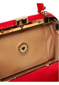 Love Moschino - LOVE MOSCHINO Torebka JC4096PP1NLM0500 Czerwony. Kolor: czerwony. Materiał: skórzane #4