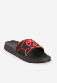 Born2be - Czarne Klapki Basenowe z Piankowego Materiału Throneosis. Okazja: do domu, na co dzień. Kolor: czarny. Materiał: materiał. Sezon: lato. Styl: sportowy, wakacyjny, casual #3