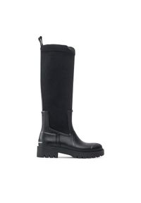 Calvin Klein Jeans Kalosze High Rainboot Neoprene YW0YW00838 Czarny. Kolor: czarny. Materiał: materiał #1