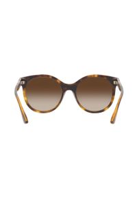 Armani Exchange okulary przeciwsłoneczne damskie kolor brązowy. Kolor: brązowy