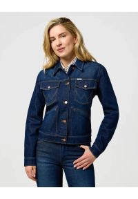 Wrangler - DAMSKA KURTKA JEANSOWA WRANGLER HERITAGE JACKET WHIRLPOOL 112373035. Materiał: jeans #1