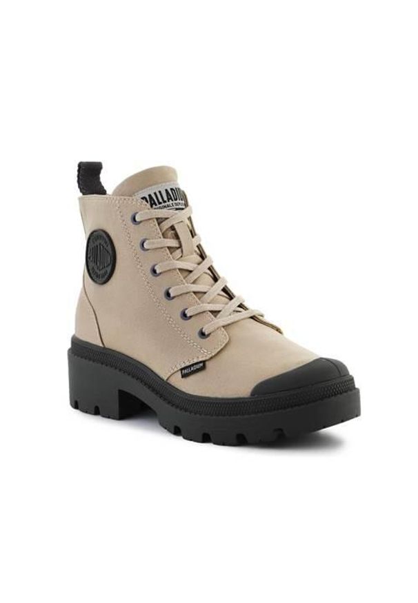 Buty do chodzenia unisex Palladium Pallabase Twill Miss Dune 211. Zapięcie: sznurówki. Kolor: beżowy. Materiał: guma, tkanina. Szerokość cholewki: normalna. Sport: turystyka piesza