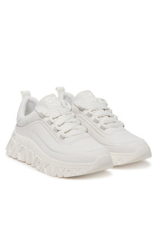DKNY Sneakersy Lacombe K1522639 Biały. Kolor: biały. Materiał: materiał