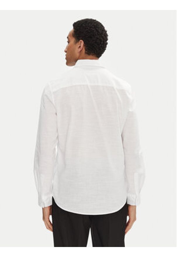 Tom Tailor Koszula 1045087 Biały Regular Fit. Kolor: biały. Materiał: bawełna