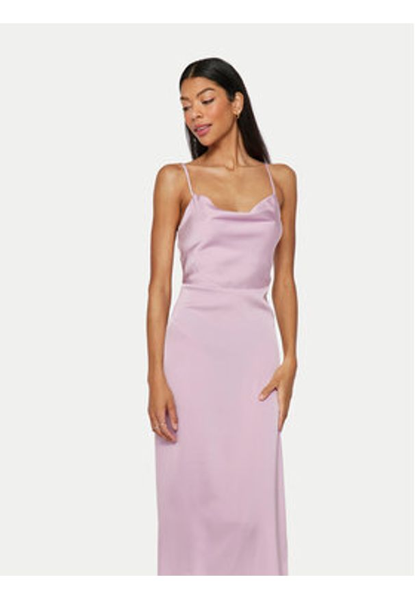 Vila Sukienka koktajlowa Ravenna 14085601 Fioletowy Regular Fit. Kolor: fioletowy. Materiał: syntetyk. Styl: wizytowy